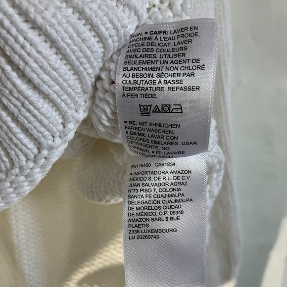 Daily Ritual Crew Long Sleeve Sweater Side Slits - Picture 7 of 9